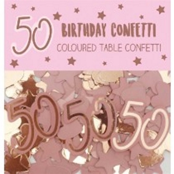 Konfetti 50 år Pige, papir og folie konfetti
