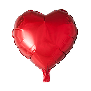 Folie Ballon Hjerte Rød 46 cm