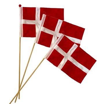Dansk Flag på træpind