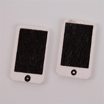 Iphones i træ sort/hvid 