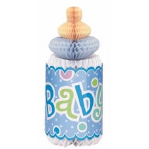 Honeycomb Baby Shower flaske Blå