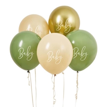 Baby Shower Balloner ”Baby” 5 stk