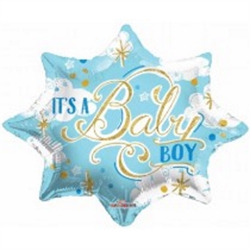 Folie Ballon Stjerne IT´S A Baby BOY, 48 cm