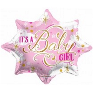 Folie Ballon Hjerte IT´S A Baby GIRL