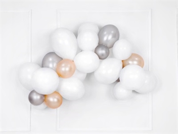 Ballon Pastel Pure White, 30 cm