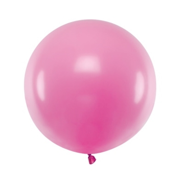Rund Ballon Pastel Fuchia/Pink, 60 cm