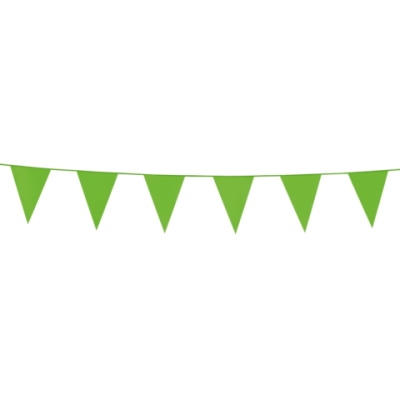 Flagbanner med Lysegrønne Vimpler 3 m