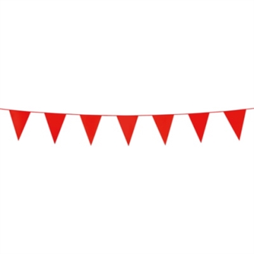Flagbanner med Røde Vimpler 3 m