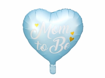 Folie Ballon Mom to Be, 35 cm, Lyseblå