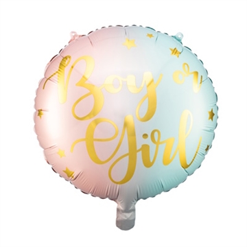 Folie Ballon “Boy or Girl” 35 cm