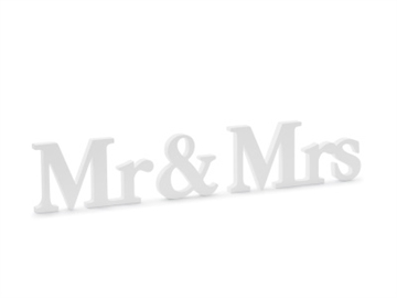 Mr & Mrs Dekoration i Hvidt Træ
