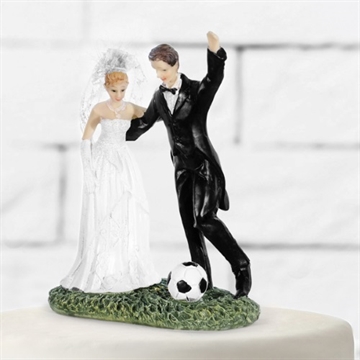 Brudepar med Fodbold