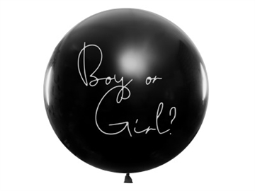Gender Reveal Gigant Ballon Blå Konfetti