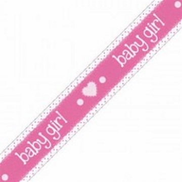 Banner baby girl Babyshower Pink