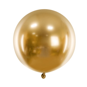 Rund Ballon Guld, 60 cm