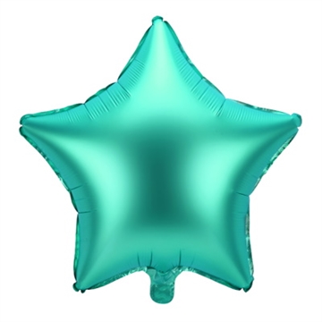 Folie Ballon Stjerne, Grøn, 48 cm