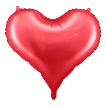 Folie Hjerteballon Rød 61 cm