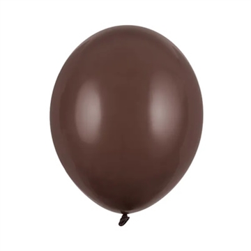 Balloner Pastel Kakao Brun, 30 cm, 10 stk