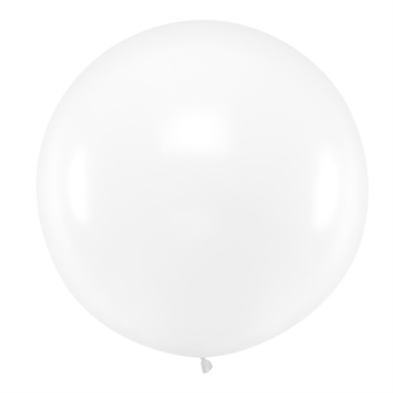 Rund Ballon Pastel Klar, 1 m