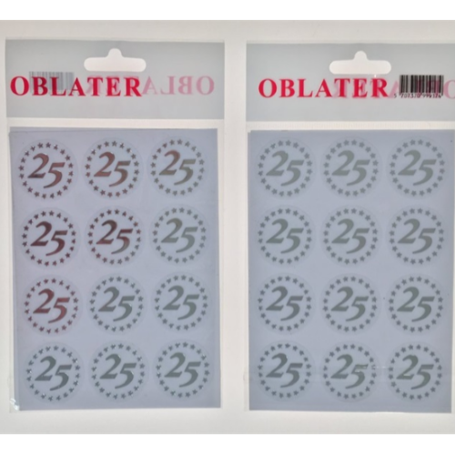 "25" Stickers/Oblater