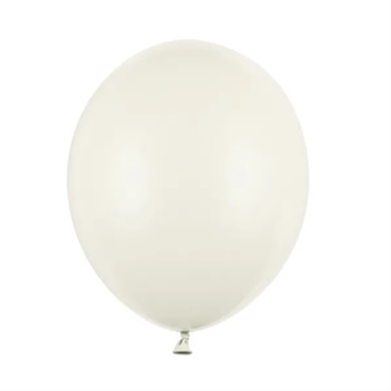 Balloner Pastel Lys Creme 30 cm, 50 stk. Latex