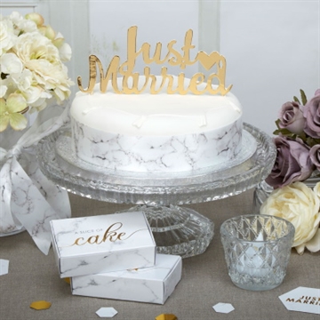 ”Just Married” Kagetopper Guld