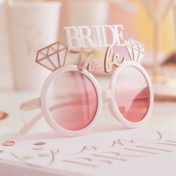 Solbriller, “BRIDE to be” Polterabend