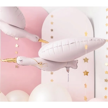 Folie Ballon, Stork, Lys Pink, 103 cm X 60 cm